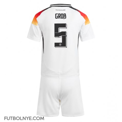 Camiseta Alemania Pascal Gross #5 Primera Equipación para niños Eurocopa 2024 manga corta (+ pantalones cortos)